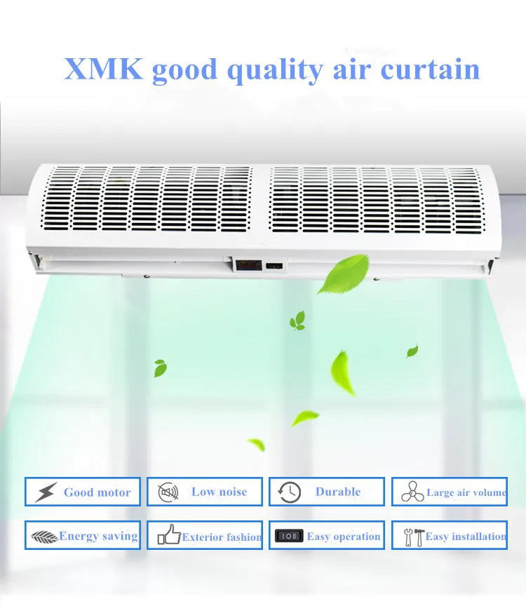 Business Industrial 1200mm Air Curtain Air Conditioner 3 Speeds Low Noise For Shop Restaurant Retail Services