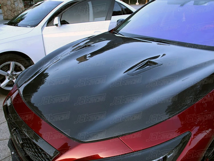 Source GTR STYLE CARBON FIBER ENGINE HOOD BONNET FOR 2014-2018