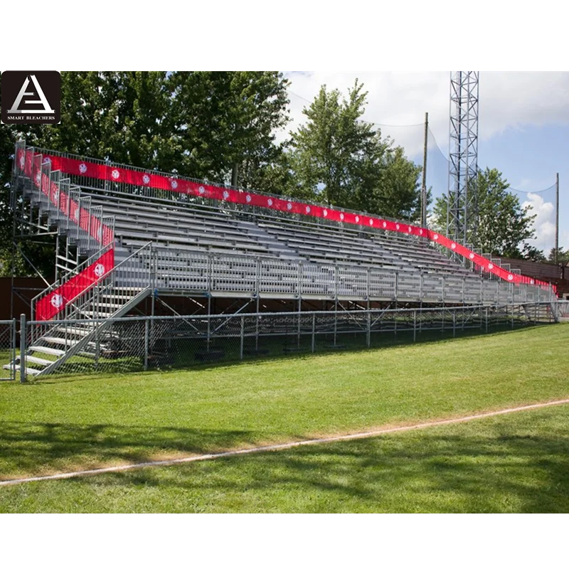 15 Rows Stadium Stand Bleachers Seating Aluminium Football Field Bleachers With Guardrail Buy