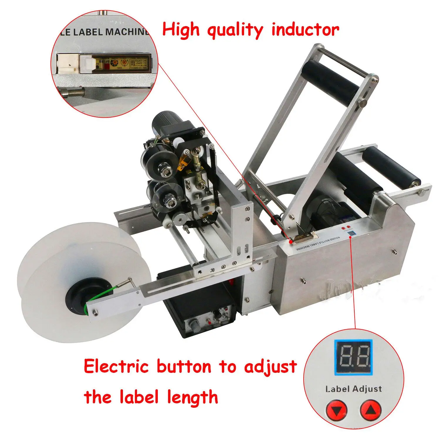 Lt50d Automatic Round Bottle Labeling Machine With Date Code Printer