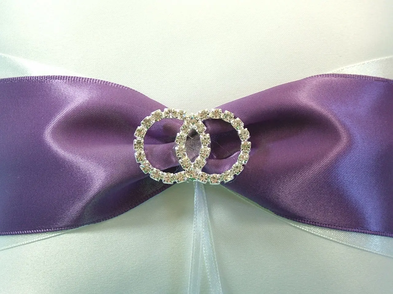 Buy Infinity Ring Wedding Ring Bearer Pillow With Plum Purple