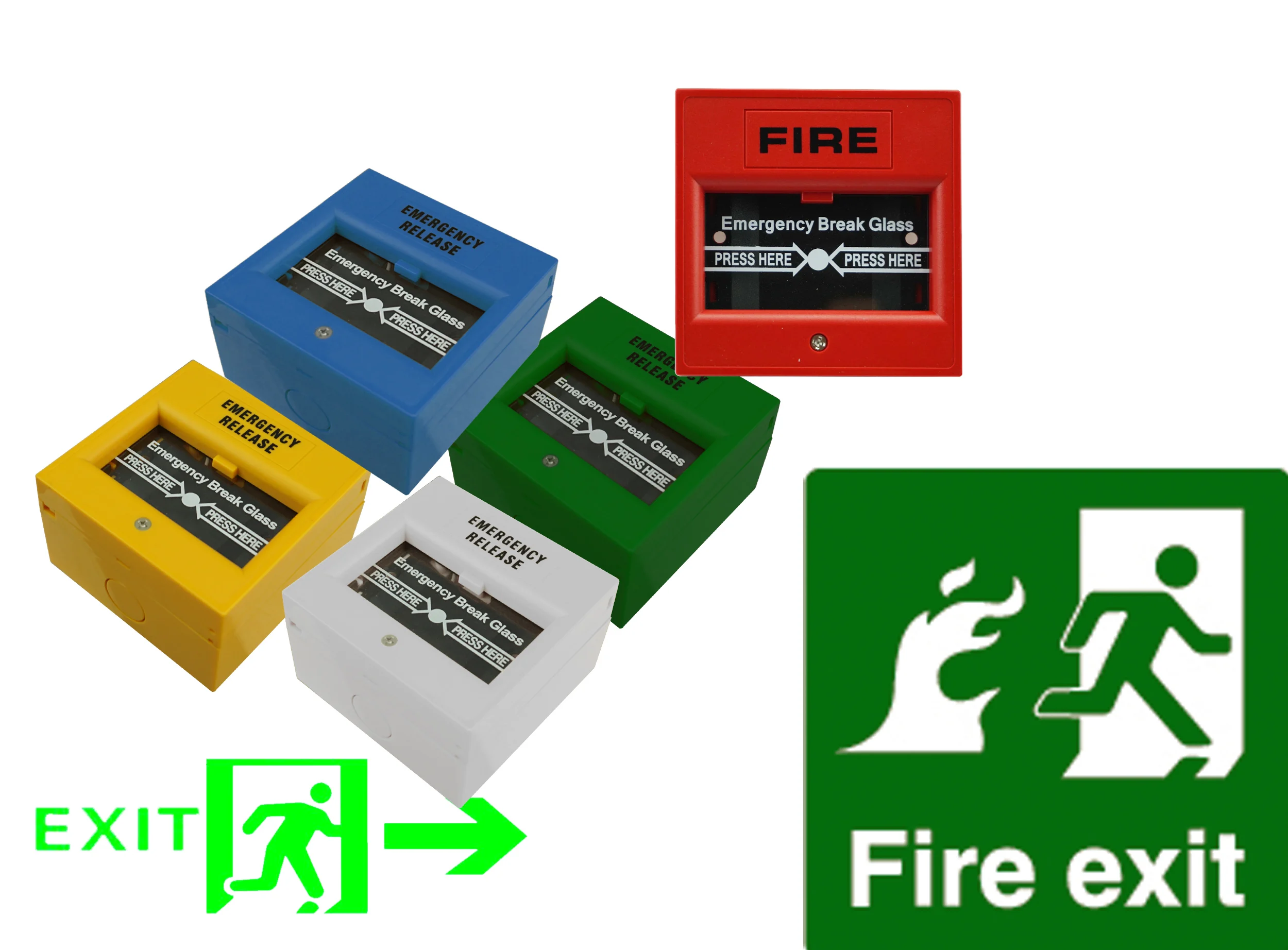 3 Stuks Break Glass Vervanging - Brandmelder Glas Voor Toegangscontrole Systemen