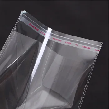 clear flat poly bags