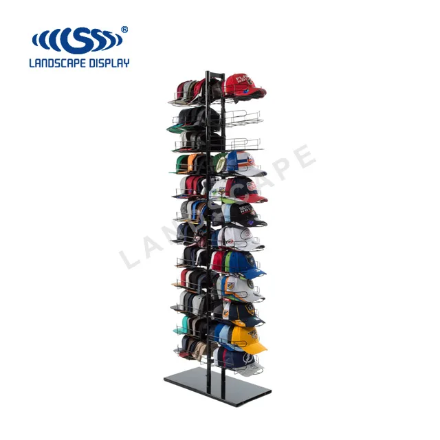 Custom Made Metal Fitted Hat Rack / Wire Baseball Cap Display Rack