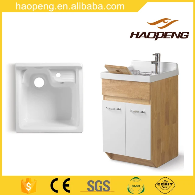Modern Design Sanitary Ware Ceramics Laundry Tub With Cabinet For