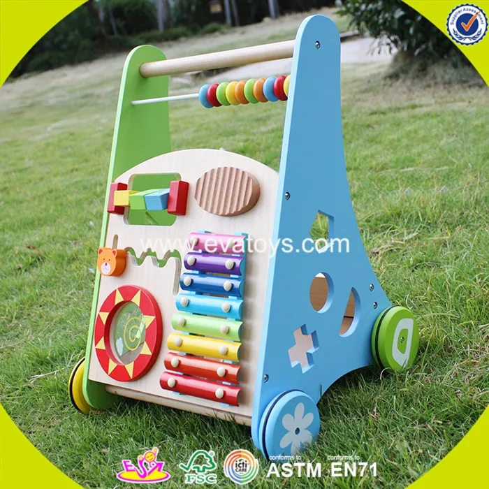 2018 New Design Wooden Baby Boy Walkers High Quality Wooden Baby Boy Walkers Best Sale Baby Boy