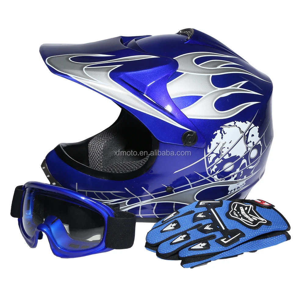 youth atv helmet and goggles