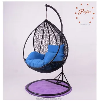 Island Bay Resin Wicker Hanging Egg Chair With Cushion And Stand - Buy