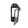 Windproof glass square mini metal lanterns
