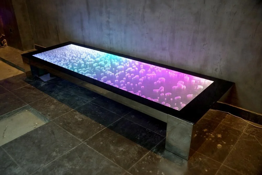 Led De Barra De Bar Y Top Con Moviendo Burbujas Horiozontal Contador De