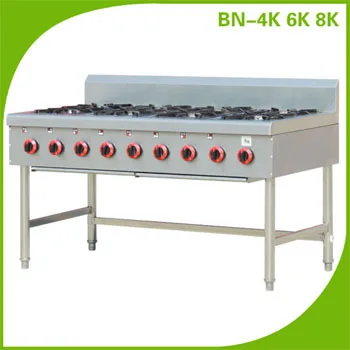 8 Burner Gas Range On Open Stand For Restaurant Equipment Buy