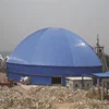 Stainless dome shaped welded space frame building warehouse with bolt ball