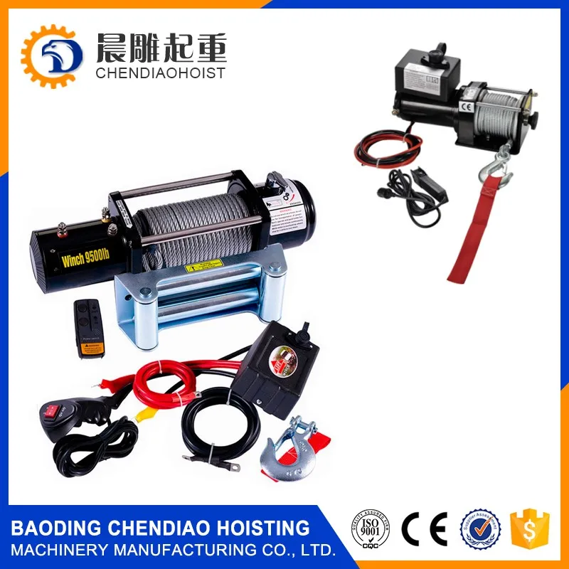 Mini 8000 12000 Lbs 12v 24v 4wd Off Road 4x4 Car Electric Winch With