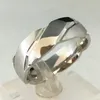 Top Grade Surgical Stainless Steel Casting Mirror Surface Threaded Pattern Comfort Fit Ring