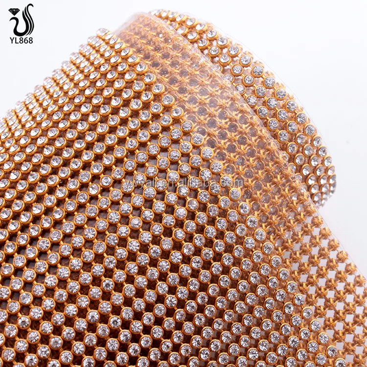 Rhinestone Mesh Fabric