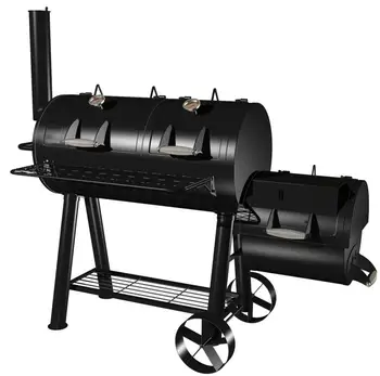 heavy duty charcoal grill with smoker