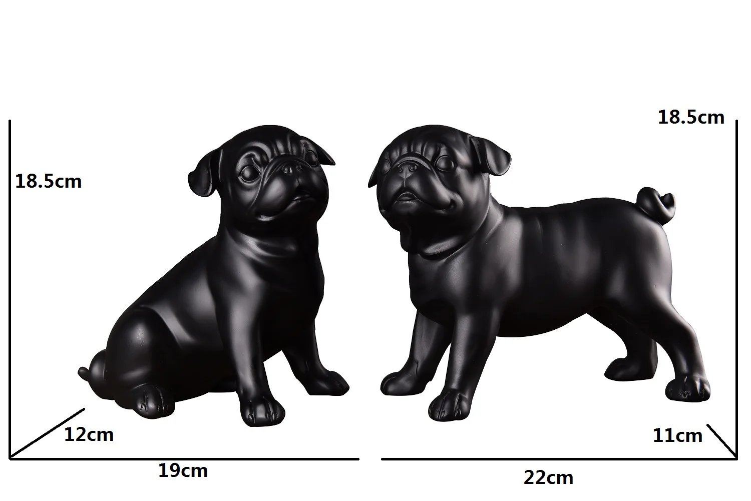 pug figurines for sale