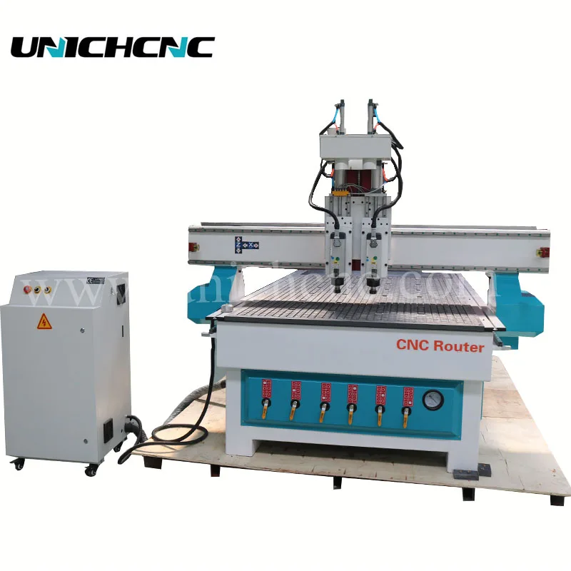 multipurpose 2 spindle cnc cutting engraver router machine
