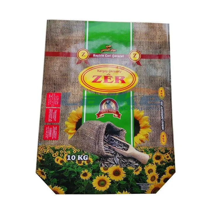 100% Virgin Bopp Laminated 10kg 25kg 50kg Sunflower Seed PP Woven Packing Bags Agricultural Seed Packaging Bag