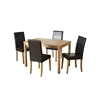 wholesale low price MDF veneer dining table set