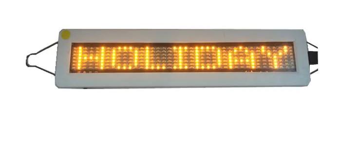 Mini 740 yellow SMD programmable and scrolling message LED car window sign