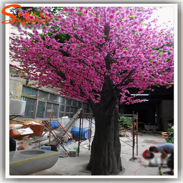 Modeling Made Large Decorative Outdoor Big Artificial Peach Blossoms Flower Tree For Sale Buy