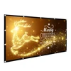 120 inch 16:9 soft foldable outdoor portable projector projection screen hanging on wall