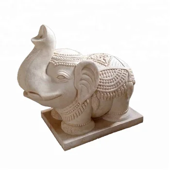 ganesh statue stone animal living garden larger