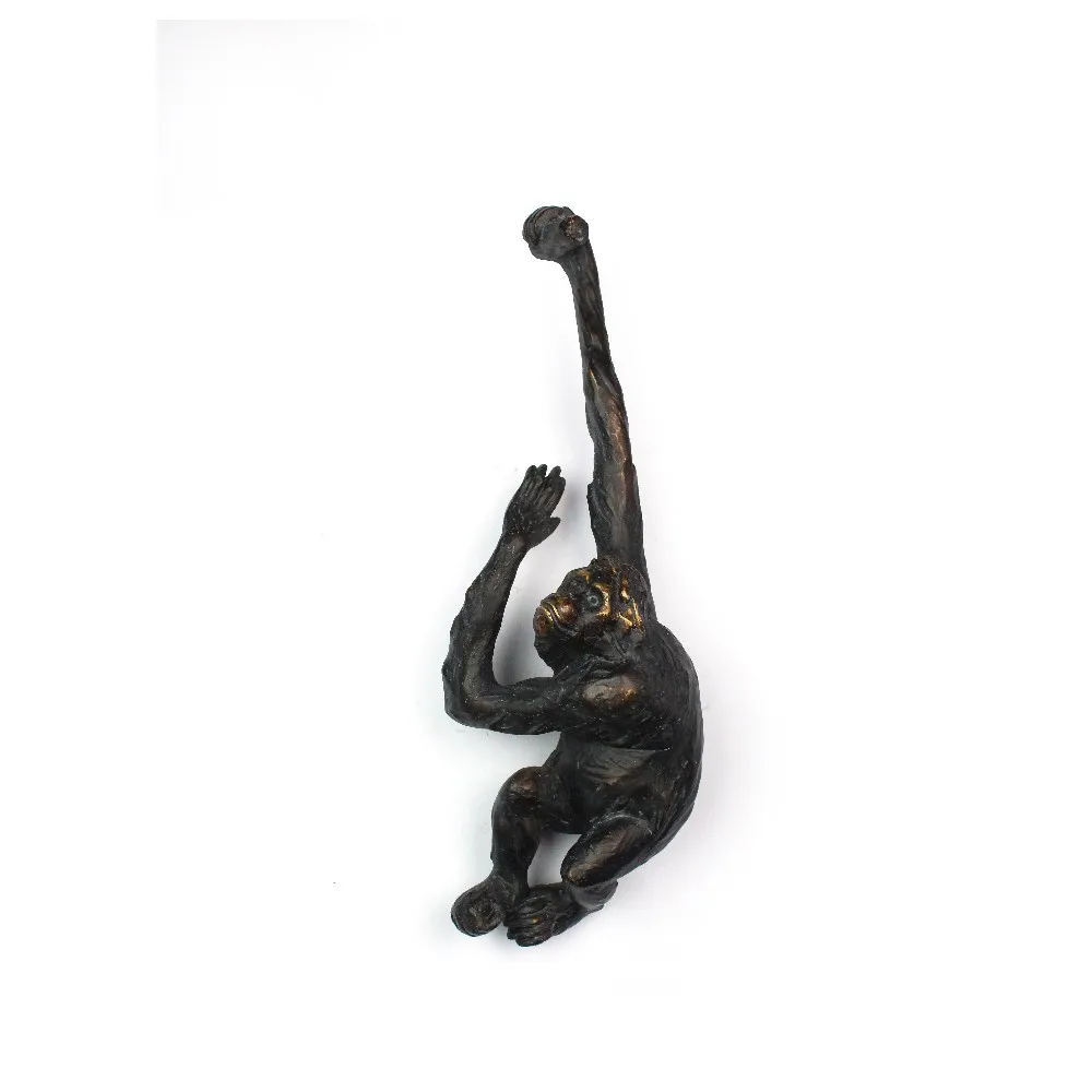 Wholesale Resin Black Hand Design Bookend Holder For Home Decoration details