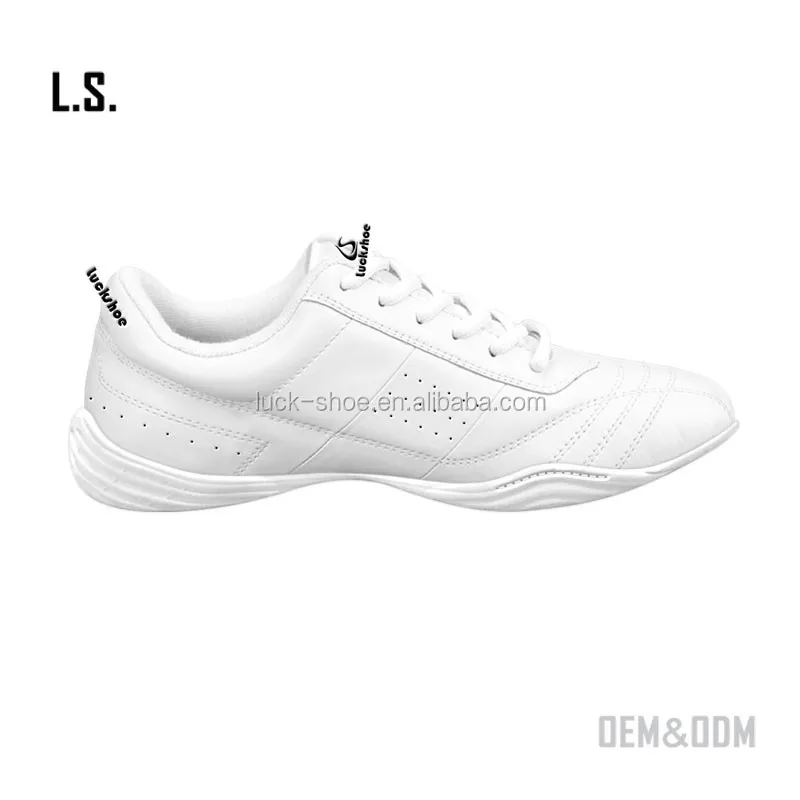 girls all white cheer shoes