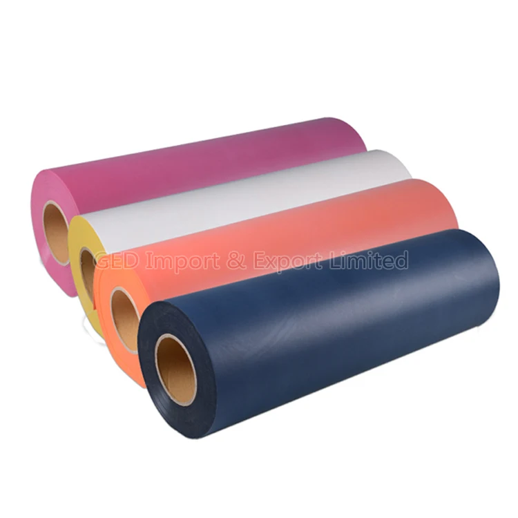 Guangzhou 0.5*25m PU PVC Flex Fabric Heat Transfer Flock Vinyl Roll Heat Press Film for Clothing Printing Label Car Sticker