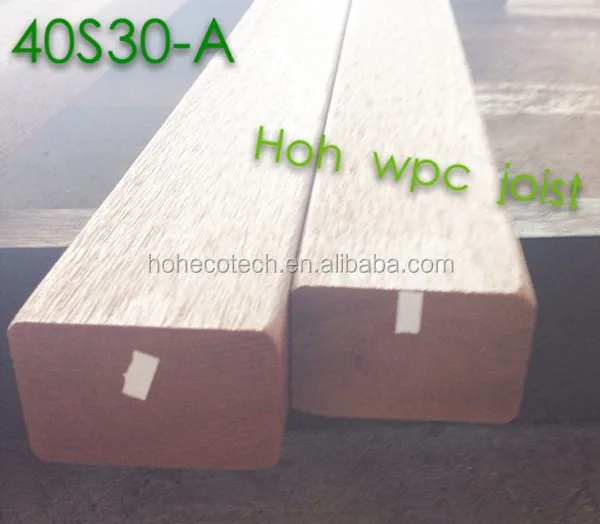 Solid Wpc Joist Underground Decking Support Wood Plastic Compound