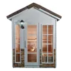 Canadian Cedar 2 person outdoor dry steam sauna room