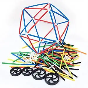 Great Pipe connection Toy Early Childhood Education,Straw Block Best Gift for Boys and Girls Colorful Building Block Toy