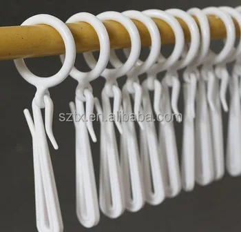 White Plastic S Shape Curtain Hooks Buy Curtain Hooks Plastic