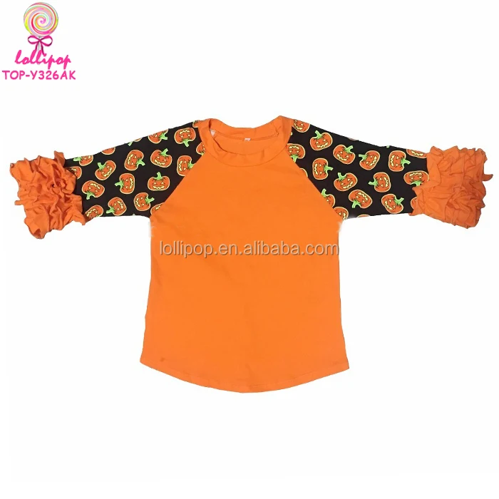 raglan shirts with ruffle sleeves