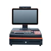 embedded 58mm theraml printer with a mini cash drawer 15.6 inch touch pos system cash register toy