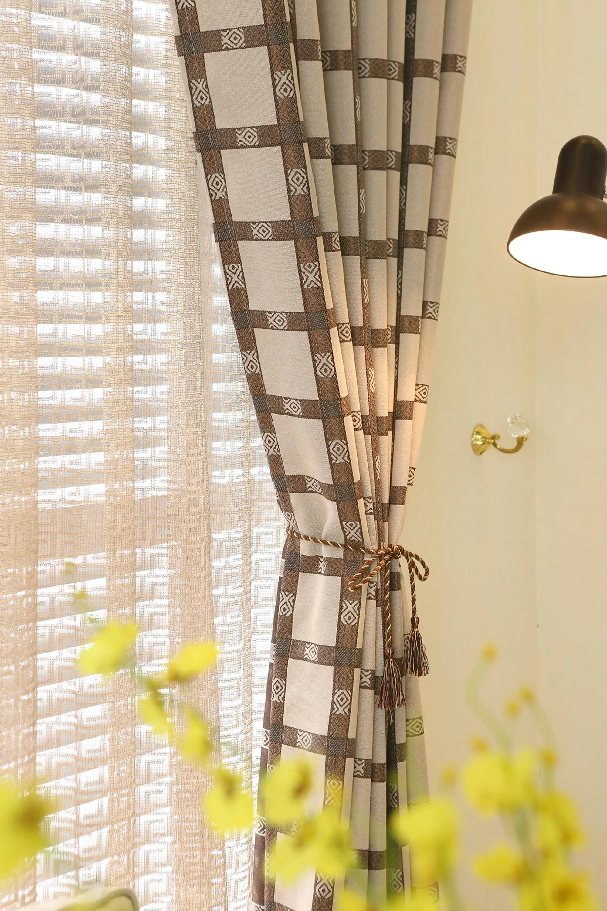 patterned blackout curtains