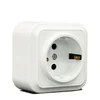 Surface mounting wall switch,16a 220v plug with socket,schuko electrical socket