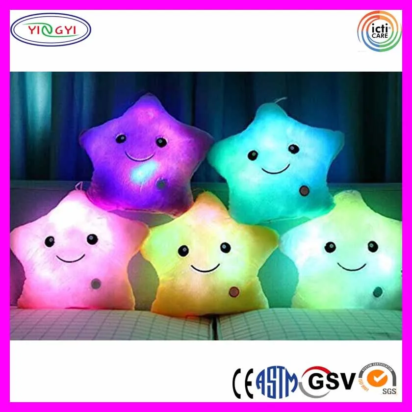 Mobel Wohnen Star Shaped Glowing Led Pillow 7 Color Changing
