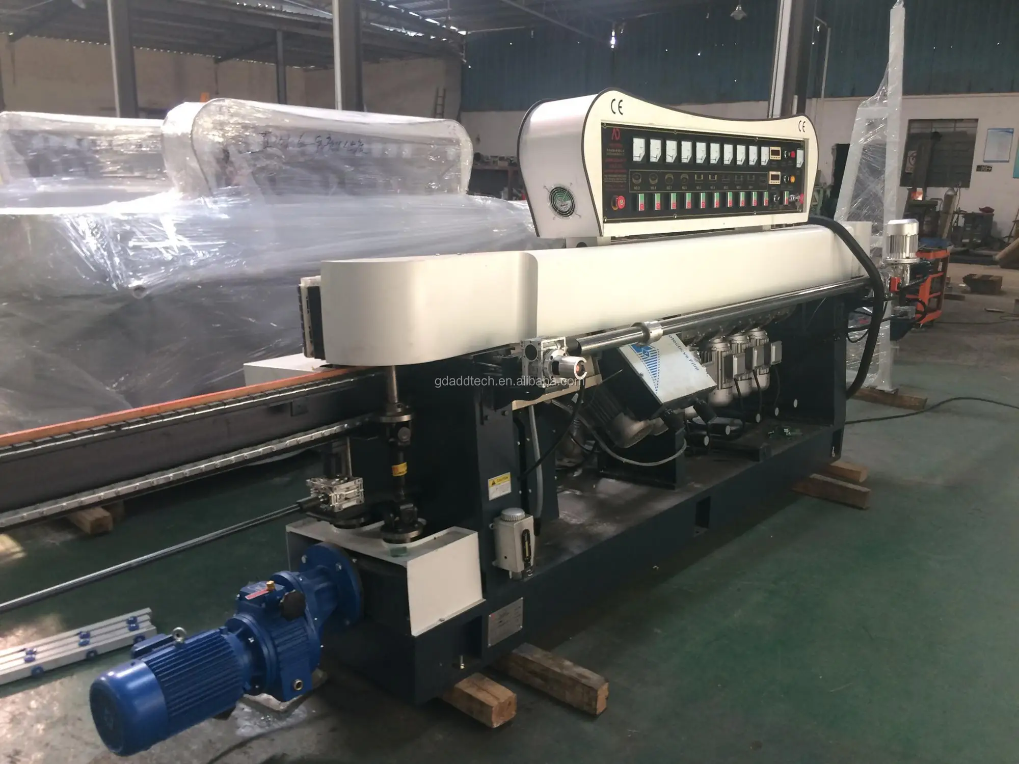 Machine edging. Machine edging