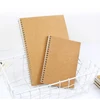 Custom Printed Kraft Hard Cover Notebook 70 Sheets Exercise Spiral Notebook