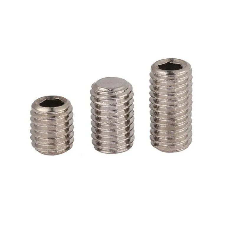 
Stainless Steel DIN 913 Hexagon Socket Set Screws With Flat Point Free Sample Worldwide 