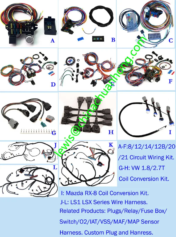 Gm Vortec Engine Wiring Harness Drive By Wire Only 03-07 Standalone