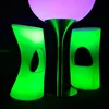 outdoor furniture illuminated plastic led bar stool high chair factory direct supply
