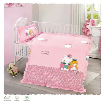 Wholesale 100 Cotton Bedding Set For Girl Twin Size Baby Crib