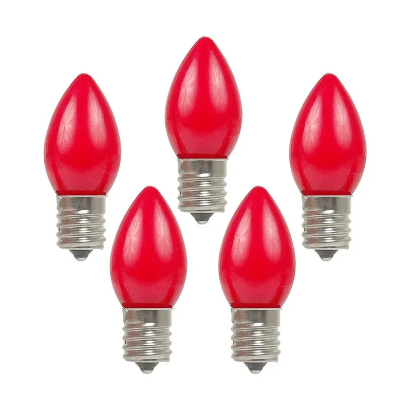 C7 Ceramic LED Candelabra Night Light Bulb E12 Base