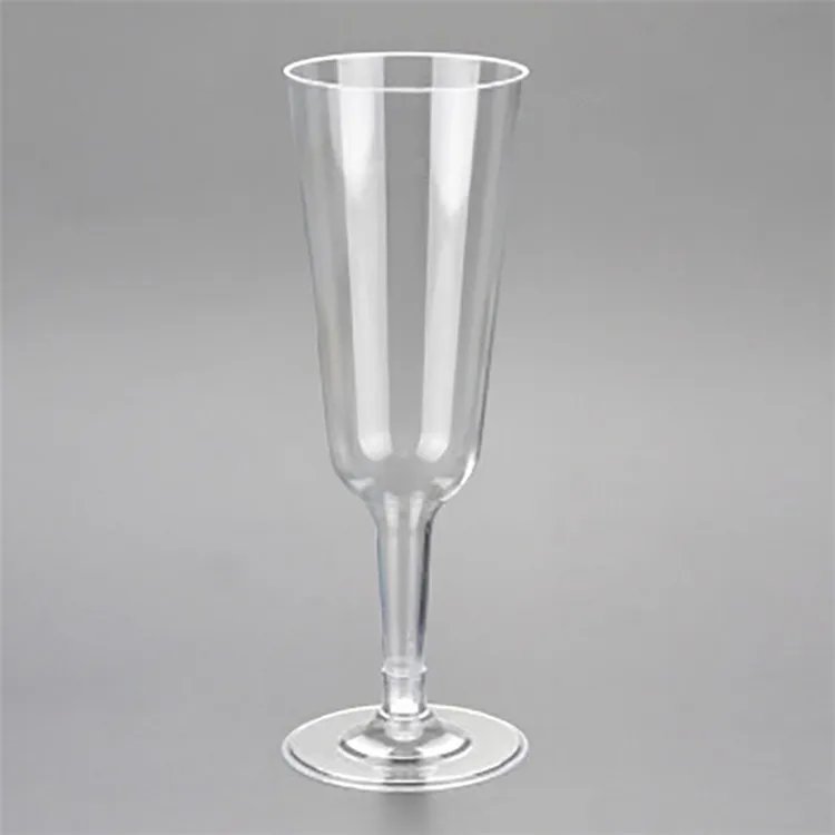 200ml 100 Biodegradable Champagne Glasses Pla Transparent Ecofriendly