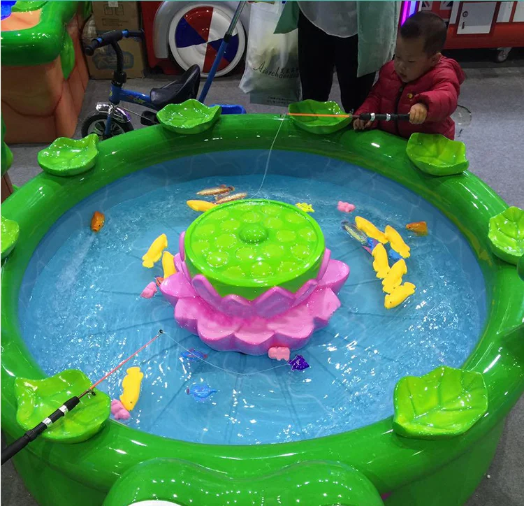 Children amusement park electric fiberglass frog