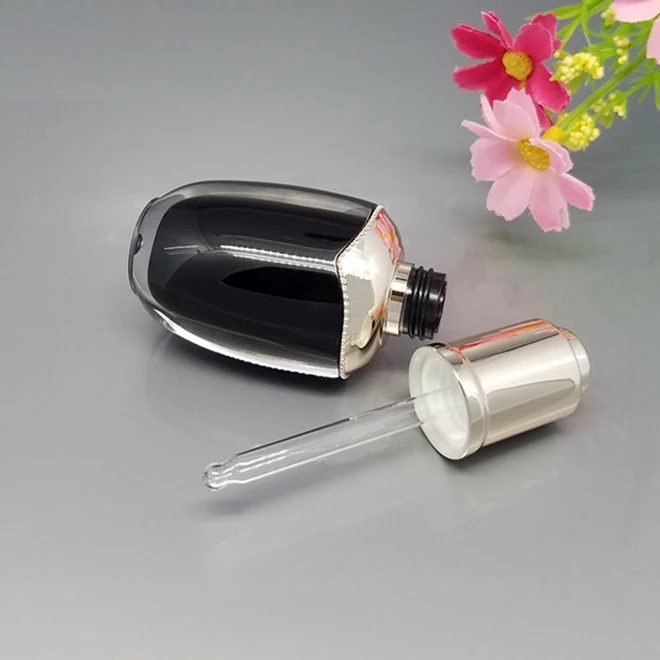 10ml high grade small cosmetic empty plastic Lotion serum dropper bottle for essential oil